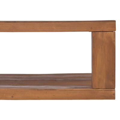 vidaXL Mesa de centro de madera maciza de teca 90x50x35 cm