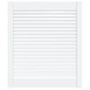 vidaXL Puerta de armario de lamas madera pino blanco 69x59,4 cm