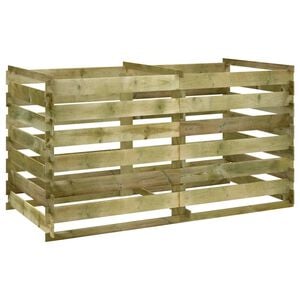 vidaXL Compostador de tablas de madera de pino impregnada 180x90x90 cm