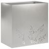 vidaXL Macetero de Jard&iacute;n Plateado 50 x 30 x 49 cm Acero inoxidable