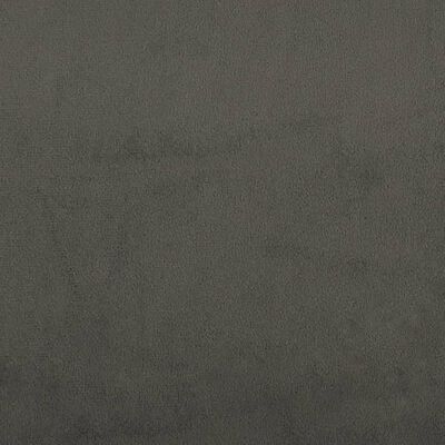 vidaXL Banco de terciopelo gris oscuro 70x30x30 cm