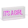 CHILDHOME Caja luminosa fluorescente It's a girl rosa