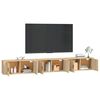 vidaXL Muebles para TV de pared 3 uds roble Sonoma 100x34,5x40 cm