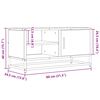vidaXL Mueble de TV madera de ingenier&iacute;a y metal negro 80x34,5x40 cm