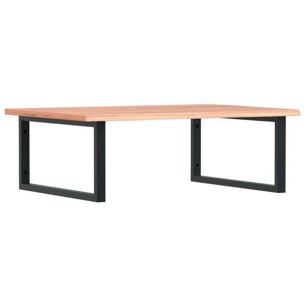 vidaXL Estante de lavabo de pared de acero y madera maciza de roble