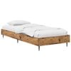 vidaXL Estructura de cama Madera envejecida 80 x 200 cm