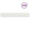 vidaXL Borde de C&eacute;sped 30 uds. 15 x 103 cm Acero Blanco