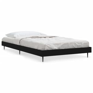 vidaXL Estructura de cama madera de ingenier&iacute;a negra 90x190 cm