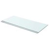 vidaXL Estantes 2 unidades panel de vidrio transparente 70x30 cm