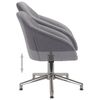 vidaXL Sillas de comedor giratorias 2 unidades tela gris claro