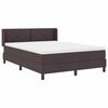 vidaXL Cama tipo Box Spring Marr&oacute;n Oscuro 200 x 160 cm Poli&eacute;ster