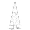 vidaXL &Aacute;rbol de Navidad para decoraci&oacute;n metal negro 180 cm