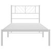 vidaXL Estructura cama sin colchón con cabecero metal blanco 100x200cm
