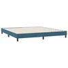 vidaXL Estructura de cama sin colch&oacute;n terciopelo azul oscuro 180x210cm