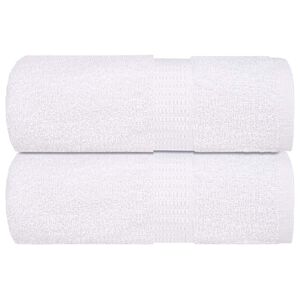vidaXL Toallitas de ba&ntilde;o FROGN 2 uds blanco 15x21 cm 360 g/m&sup2;
