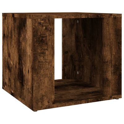 vidaXL Mesita de noche madera contrachapada roble ahumado 41x40x36 cm