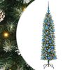 vidaXL &Aacute;rbol Navide&ntilde;o Artificial Delgado Verde y blanco 150 cm