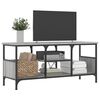 vidaXL Mueble TV hierro y madera contrachapada gris Sonoma 100x35x45cm