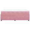 vidaXL Cama box spring con colch&oacute;n terciopelo rosa 120x190 cm