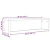vidaXL Estantes de cocina apilables 2 uds roble sonoma 50x15x16 cm
