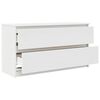 vidaXL Mueble para TV madera contrachapada blanco 100x35x54 cm