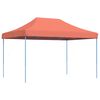 vidaXL Tienda de fiesta plegable Pop-Up terracota 410x279x315 cm