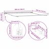 vidaXL Toldo Retr&aacute;ctil 500 x 350 cm Poli&eacute;ster y metal