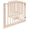 vidaXL Puerta para perros plegable 4 paneles madera de &aacute;lamo 320 cm