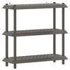 vidaXL Estanter&iacute;a 3 niveles 100 x 40 x 96 cm PP Gris Claro