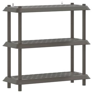 vidaXL Estanter&iacute;a 3 niveles 100 x 40 x 96 cm PP Gris Claro