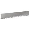 vidaXL Borde de C&eacute;sped 30 uds. 102 x 15 x 4 cm Acero Plateado