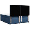 vidaXL Cama box spring con colch&oacute;n tela azul 180x200 cm