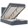 vidaXL Estructura de cama otomana colchones terciopelo gris oscuro