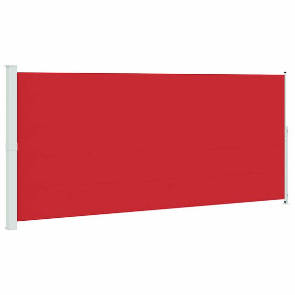 vidaXL Toldo lateral retr&aacute;ctil para patio rojo 220x500 cm