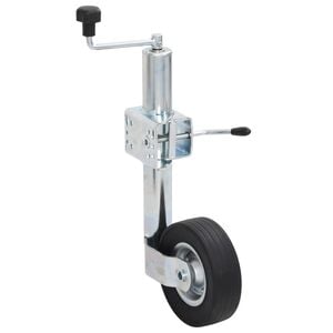 vidaXL Rueda gato remolque abrazadera partida acero galvanizado 60 mm