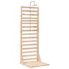 vidaXL Ducha exterior 225 cm Madera maciza de pino y acero inoxidable