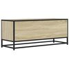 vidaXL Mueble TV metal y madera ingenier&iacute;a roble Sonoma 100x34,5x40 cm