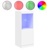 vidaXL Aparador con luces LED blanco 41x37x100 cm