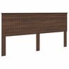 vidaXL Cabecero con cabecera Roble Marr&oacute;n 200 cm Madera contrachapada