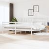 vidaXL Estructura cama de madera maciza blanca super king 180x200 cm