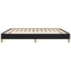 vidaXL Cama sin colch&oacute;n tela negro 180x200 cm