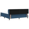 vidaXL Cama box spring con colch&oacute;n con colch&oacute;n Azul 180 x 200 cm tela