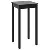 vidaXL Mesa alta de bar MDF negra 55x55x107 cm