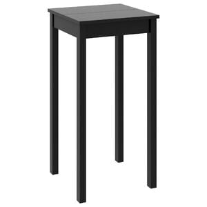 vidaXL Mesa alta de bar MDF negra 55x55x107 cm