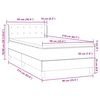 vidaXL Cama box spring con colch&oacute;n terciopelo rosa 90x210 cm