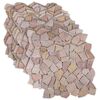 vidaXL Baldosas de Mosaico Rojo 30 x 30 cm M&aacute;rmol
