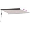 vidaXL Toldo retráctil automático marrón 350x250 cm