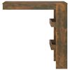 vidaXL Mesa de bar de pared contrachapada roble ahumado 102x45x103,5cm