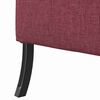 vidaXL Sofa de Espalda Alta 101cm Rojo vino tinto tela