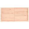 vidaXL Encimera de ba&ntilde;o madera maciza sin tratar 120x60x(2-6) cm